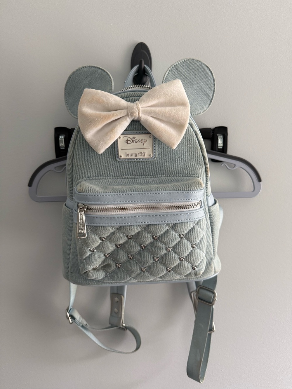 Denim Chambray Loungefly with Velvety Bow